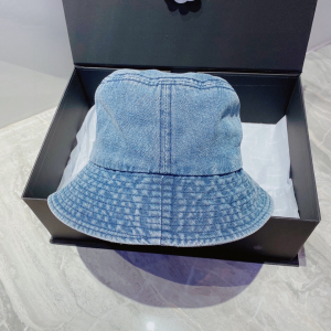 Replica Womens Hats Celine Blue Canvas Bucket Hat A190PP180 AA186259