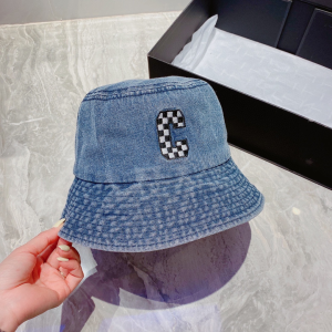 Replica Womens Hats Celine Blue Canvas Bucket Hat A190PP180 AA186259