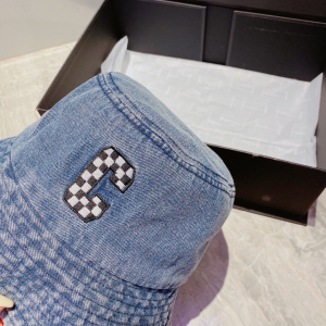Replica Womens Hats Celine Blue Canvas Bucket Hat A190PP180 AA186259