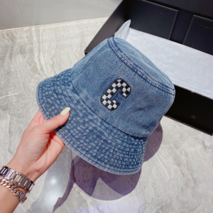 Replica Womens Hats Celine Blue Canvas Bucket Hat A190PP180 AA186259