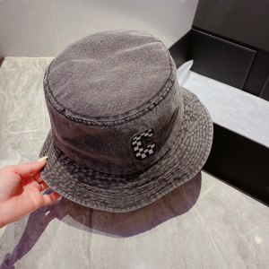 Replica Womens Hats Celine Gray Canvas Bucket Hat A190PP180 AA186258