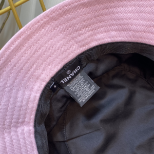 Replica Womens Hats Chanel Pink Cotton Bucket Hat A190PP180 AA186249