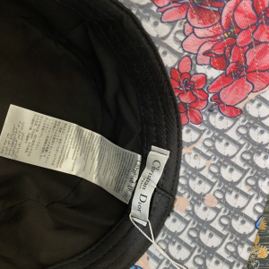 Replica Womens Hats Dior Gray Dior Obliue Flowers Bucket Hat A190PP180 AA186248