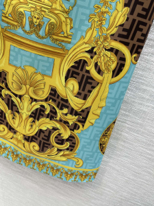 Replica Womens Clothing Fendi x Versace FF Logo Mini Dress Blue SML A40PP980 AA186275