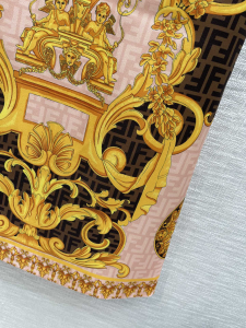 Replica Womens Clothing Fendi x Versace FF Logo Mini Dress Pink SML A40PP980 AA186276