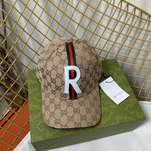 Replica Womens Hats Gucci Beige GG Supreme Canvas Baseball Cap Hat A190PP180 AA186431