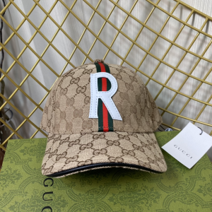 Replica Womens Hats Gucci Beige GG Supreme Canvas Baseball Cap Hat A190PP180 AA186431