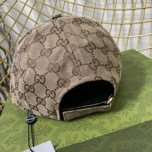 Replica Womens Hats Gucci Beige GG Supreme Canvas Baseball Cap Hat A190PP180 AA186431