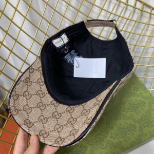 Replica Womens Hats Gucci Beige GG Supreme Canvas Baseball Cap Hat A190PP180 AA186431