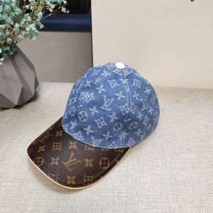 Louis Vuitton Monogram Blue Baseball Cap Hat 
