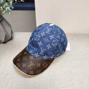 Louis Vuitton Monogram Blue Baseball Cap Hat 