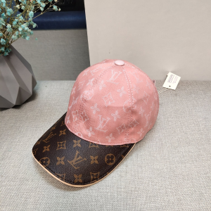 Louis Vuitton Monogram Pink Baseball Cap Hat 