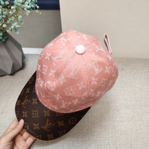 Replica Womens Hats Louis Vuitton Monogram Pink Baseball Cap Hat A190PP180 AA186427
