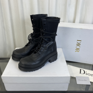 Dior 2022 Black Leather Boots 