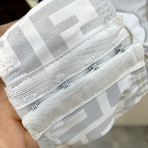 Replica Free Gift Fendi FF Logo Body Tulle Swimsuit Bikini Gray SML A123PP110 AA186906