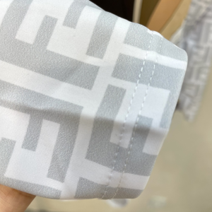 Replica Free Gift Fendi FF Logo Body Tulle Swimsuit Bikini Gray SML A123PP110 AA186906