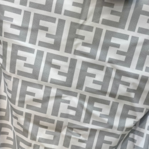 Replica Free Gift Fendi FF Logo Body Tulle Swimsuit Bikini Gray SML A123PP110 AA186906