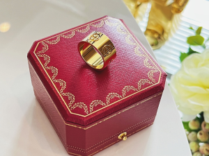 Replica Womens Jewelry Cartier Yellow Gold Love Rings A62PP280 AA186809