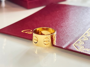 Replica Womens Jewelry Cartier Yellow Gold Love Rings A62PP280 AA186809