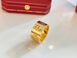 Replica Womens Jewelry Cartier Yellow Gold Love Rings A62PP280 AA186809