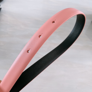 Replica Womens Belts Chanel Pearls CC Logo Pink Leather Belt 20MM A175PP240 AA187092
