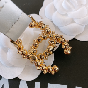 Replica Womens Belts Chanel Pearls CC Logo White Leather Belt 20MM A175PP240 AA187090