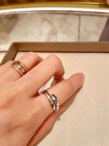 Replica Womens Jewelry Bvlgari Serpenti Viper Ring A152PP280 AA187242