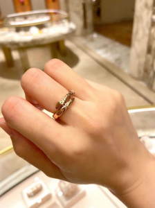 Replica Womens Jewelry Bvlgari Serpenti Viper Ring A152PP280 AA187242