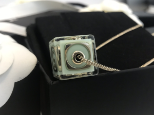 Replica Womens Jewelry Chanel Dice Pendant Necklace in Green A39PP180 AA187120