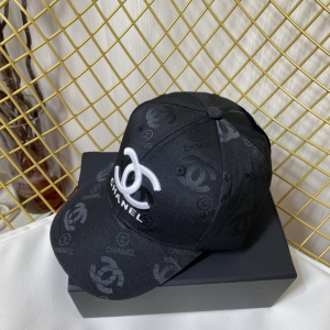 Prada Black CC Logo Cotton Baseball Cap Hat 