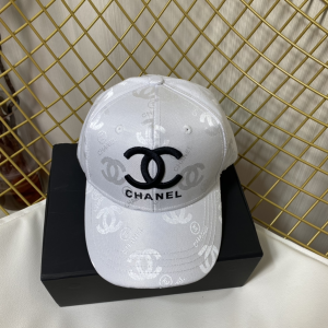 Replica Womens Hats Prada White CC Logo Cotton Baseball Cap Hat A190PP180 AA187391