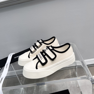 Replica Womens Shoes Chanel 2022 White Fabric Sneakers 35 To 39 A151PP480 AA187606