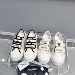 Replica Womens Shoes Chanel 2022 White Fabric Sneakers 35 To 39 A151PP480 AA187607