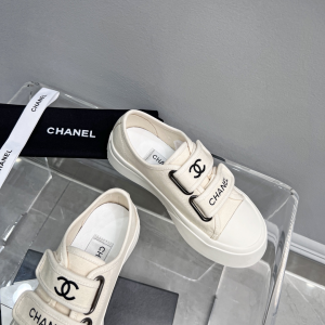 Replica Womens Shoes Chanel 2022 White Fabric Sneakers 35 To 39 A151PP480 AA187607