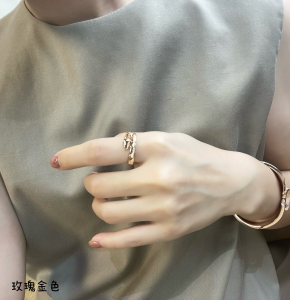 Replica Womens Jewelry Bvlgari Serpenti Viper Rings A62PP380 AA187701