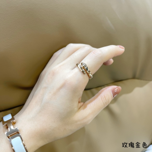 Replica Womens Jewelry Bvlgari Serpenti Viper Rings A62PP380 AA187701