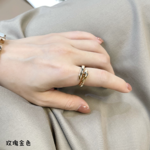 Replica Womens Jewelry Bvlgari Serpenti Viper Rings A62PP380 AA187701