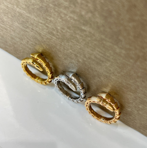 Replica Womens Jewelry Bvlgari Serpenti Viper Rings A62PP380 AA187701