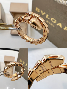 Replica Womens Jewelry Bvlgari Serpenti Viper Rings A62PP380 AA187701