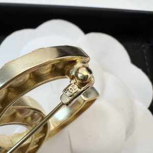 Replica Womens Jewelry Chanel Crystals CC Logo Brooch A62PP180 AA187703