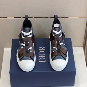 Replica Mens Shoes Dior B23 High Top Sneakers in Black 38 To 45 A151PP580 AA187982