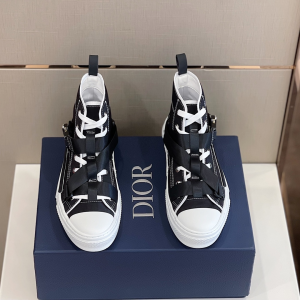 Replica Mens Shoes Dior B23 High Top Sneakers in Black 38 To 45 A151PP580 AA187983