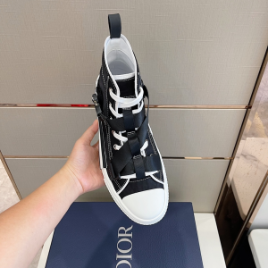 Replica Mens Shoes Dior B23 High Top Sneakers in Black 38 To 45 A151PP580 AA187983