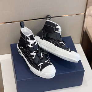Replica Mens Shoes Dior B23 High Top Sneakers in Black 38 To 45 A151PP580 AA187983