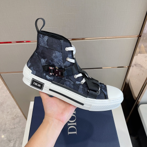Dior B23 High Top Sneakers Black 