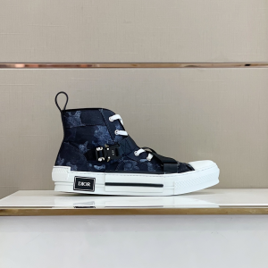 Replica Mens Shoes Dior B23 High Top Sneakers in Black 38 To 45 A151PP580 AA187984