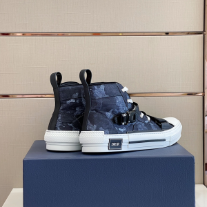 Replica Mens Shoes Dior B23 High Top Sneakers in Black 38 To 45 A151PP580 AA187984