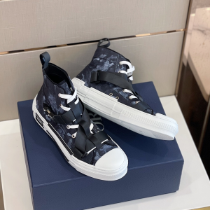 Replica Mens Shoes Dior B23 High Top Sneakers in Black 38 To 45 A151PP580 AA187984