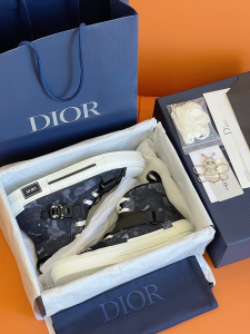 Replica Mens Shoes Dior B23 High Top Sneakers in Black 38 To 45 A151PP580 AA187984