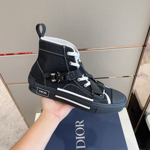 Dior B23 High Top Sneakers Black 